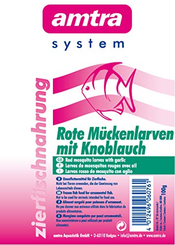 Amtra Rote Mückenlarven mit Knoblauch Portionstafel 10x100g (1kg) von Amtra