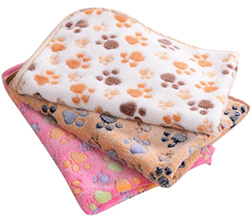 Anawakia 3 Stück Haustierdecke Kuscheldecke Hund Katze Haustier Matte Pad Bett Weiche für Haustier Hund und Katze 60 x 40 cm von Anawakia