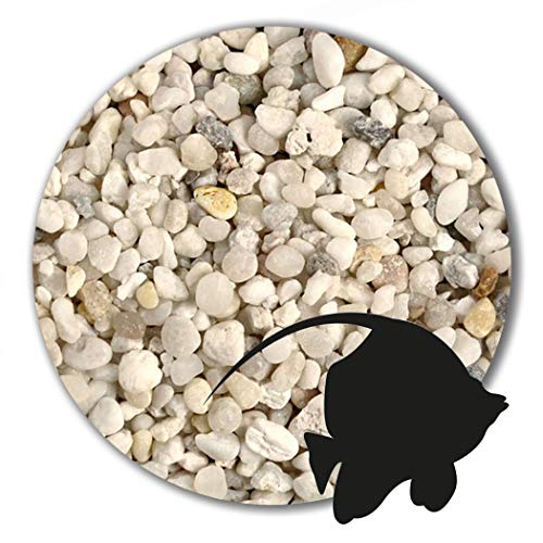 12,5 kg Aquariumsand Aquariumkies Aquariensand naturweiß große Auswahl (2,0 - 3,5 mm) von Anbobo