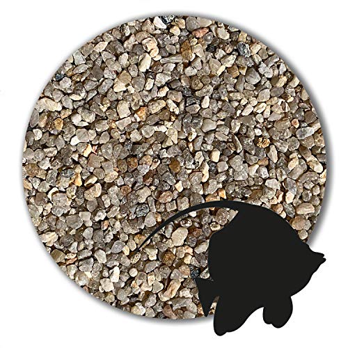 Anbobo 12,5 kg Aquariumsand Aquariumkies Natur beige gerundet und feuergetrocknet 21 Körnungen (2,0-4,0 mm) von Anbobo