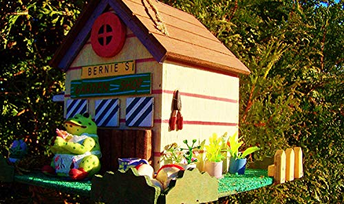 HÜWÜKNÜ Vogelhaus, Nistkasten, Vogelhäuschen, Bernies Garden aus Holz in Holzfarben für Vögel von HÜWÜKNÜ