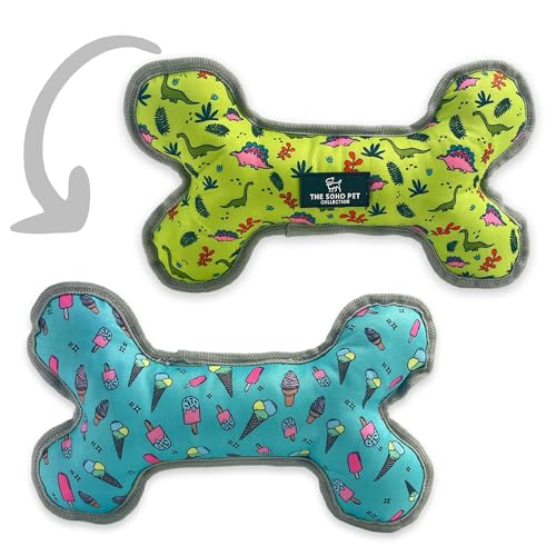 Ancol Dino Ice Cream gemustertes wendbares Kuscheltier, weich, interaktiv, bequem, tragbar, leicht, langlebig, gefüllt, für Hunde, Welpen, Haustier-Kauknochen Ancol Dino Ice Cream gemustertes wendbares Kuscheltier, weich, interaktiv, bequem, tragbar, leicht, langlebig, gefüllt, für Hunde, Welpen, Haustier-Kauknochen von Ancol