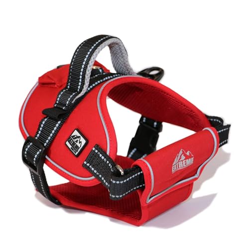 Ancol Extreme Hundegeschirr, Rot, Größe XL (Umfang 87–120 cm) von Ancol