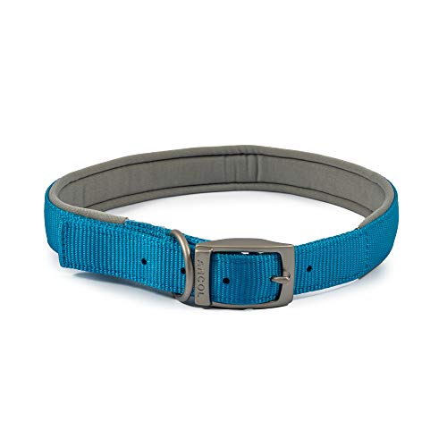 Ancol Gepolstertes Viva-Halsband mit Schnalle, Blau, 50-59 cm, Größe 7 XL von Ancol