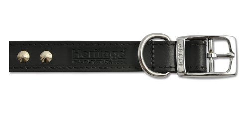 Ancol Heritage Leder genäht/Nieten Halsband von Ancol