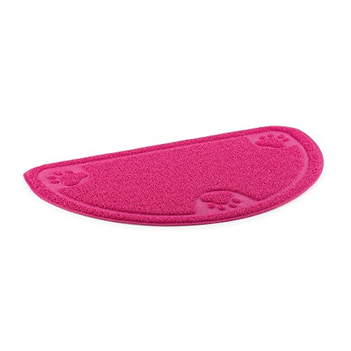 Ancol Hunde-Füttermatte in D-Form, Pfotenmotiv, Pink von Ancol