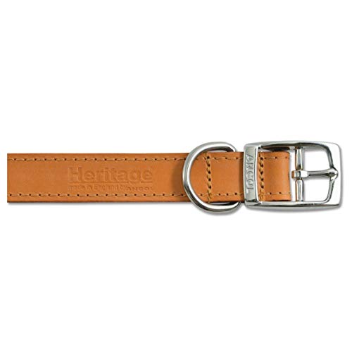 Ancol - Leather Collar Tan - 24" - EU/UK von Ancol