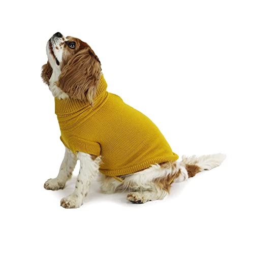 Ancol Mustard Hundepullover, Zopfmuster, Größe M, 40 cm lang von Ancol