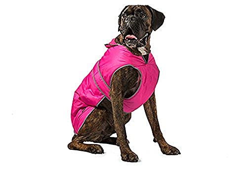 Ancol Muddy Paws Stormguard-Mantel, wetterfest, Rosa, Größe XXL (Länge 70 cm, bis 98 cm Umfang) von Ancol