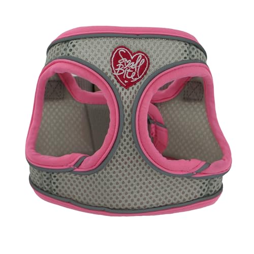 Ancol Small Bite Hundegeschirr, reflektierend, weich, atmungsaktiv, 30 bis 36 cm, Rosa von Ancol