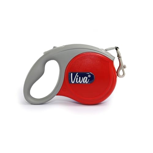 Ancol Viva Klebeband, einziehbar, 5 m, Rot von Ancol