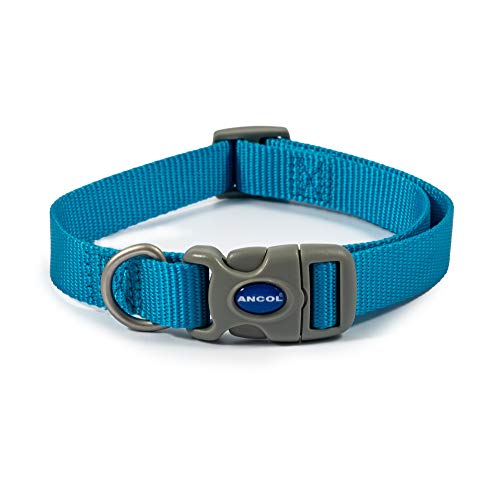 Ancol Viva Quick Fit Verstellbares Halsband, Blau, Größe 1–2 für 20–30 cm, wetterfest von Ancol