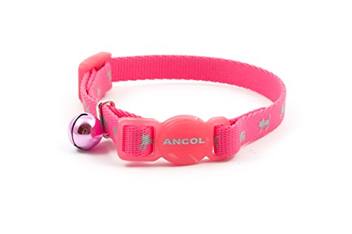 Ancol Warnschutz-Kätzchenhalsband, Neon-Pink von Ancol