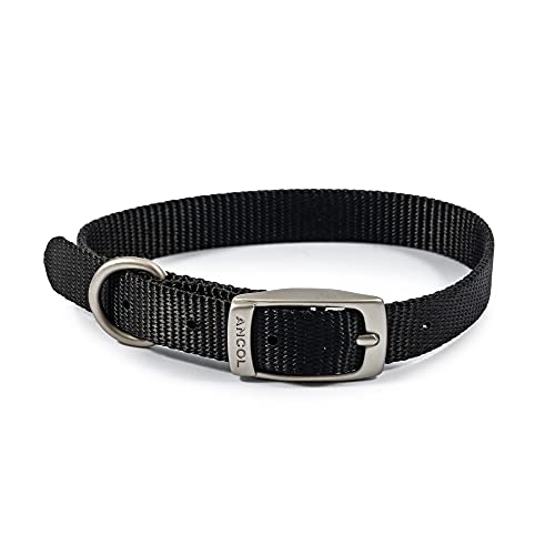 Heritage Nylon Collar Black 20-26cm Sz-1 von Ancol