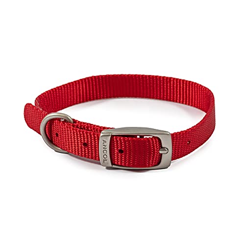 Heritage Nylon Collar Red 20-26cm Sz-1 von Ancol