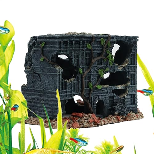 Ancsttu Aquarium Tierheim Höhlen – dekoratives Haus für Reptilien, Lebensraum Ornament für Garnelenhaus, Aquatic Life Products von Ancsttu