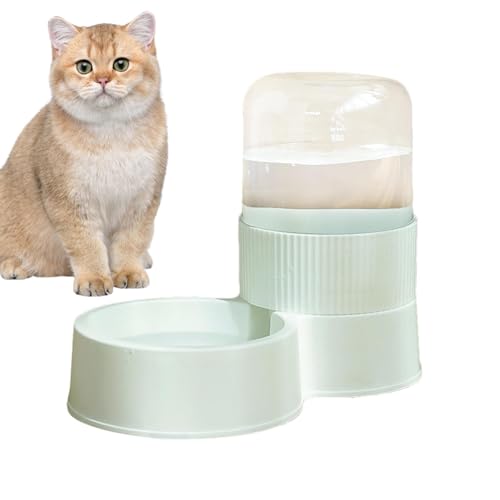 Ancsttu Automatische Katzenfutterautomatin, Pet Feeder Automatic | Fütterungskatzendispenser großer Kapazitätsnahrungsmittelfuttermittel | Waschbare Hundschale abnehmbar Haustier Wasserer für von Ancsttu