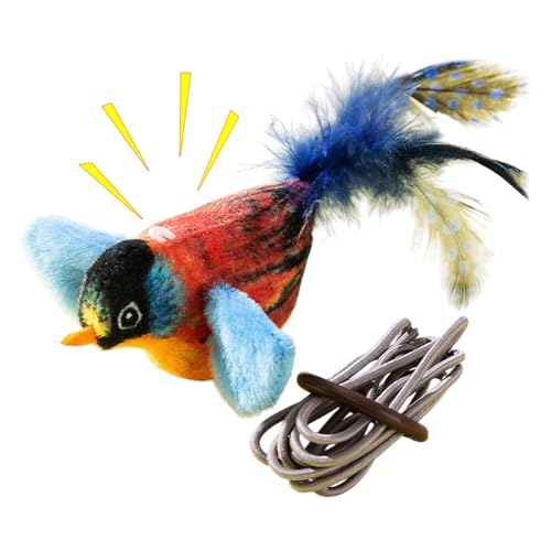 Ancsttu Flapping Interactive Cat Toy, Flapping Bird Cat Toy Rechargeable Electric Simulated Chirping Bird Portable Interactive Bird Cat Toy For Indoor Cats von Ancsttu