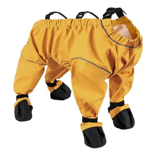 Ancsttu Hunde-Hosenträgerstiefel, Hundepfoten-Stiefel-Leggings, Hundepfotenschützer, wasserdichte Haustier-Hundeschuhe, verstellbare Hosenträgerstiefel mit verstellbaren Trägern für den Außenbereich von Ancsttu