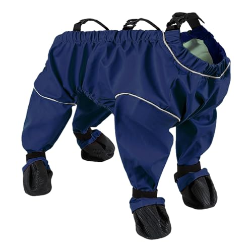 Ancsttu Hundehosen mit Hosenträgern,wasserdichte Hundestiefel mit Hosenträgern - Hundepfotenschützer - wasserdichte Haustier-Hundeschuhe, verstellbare Hosenträgerstiefel mit verstellbaren Trägern für von Ancsttu