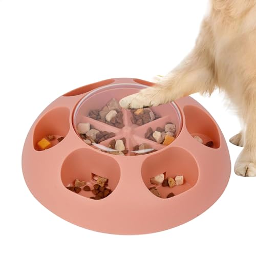 Ancsttu Interaktives Slow Feeder-Spielzeug,Puzzle Slow Feeder-Spielzeug - Treat Puzzle Toys Interaktiver Slow Feeder | Training Mental Stimulation Anreicherungsspielzeug Gehirnfutterspender für Hunde von Ancsttu