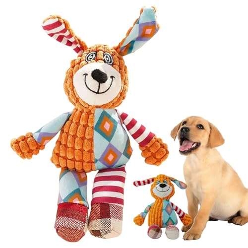 Ancsttu Pet Plush Squeaky Toys, Cute Stuffed Bear Dog Toys Interactive Pet Plush Toy, Pet Puzzle Toy Pet Soft Chew Toy For Indoor Teething, Training, Playing von Ancsttu