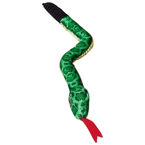 Ancsttu Snake Plüsch-Hundespielzeug – schönes Plüschschlangen-Design, quietschendes Hundespielzeug für aggressive Kauer, bissfest klingendes Papiertiere, Kauspielzeug für große und kleine Hunde von Ancsttu