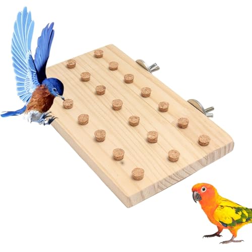 Ancsttu Vogelanreicherungsspielzeug – Papageien-Puzzle-Spielzeug, pädagogische Sittiche, Trainingsspiele, stabiler Vogelspielplatz, Kleintier-Aktivitätsspiel für Sardellen, Sittiche von Ancsttu