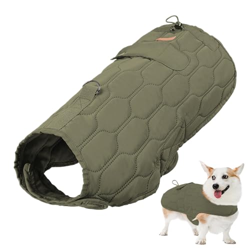 Ancsttu Winddichter Hunde-Wintermantel, Winterjacke für Hunde, Warmer Thermowesten-Hundemantel, Elastische Schneejacke mit Brustumfang für Hunde verschiedener Größen und Typen von Ancsttu