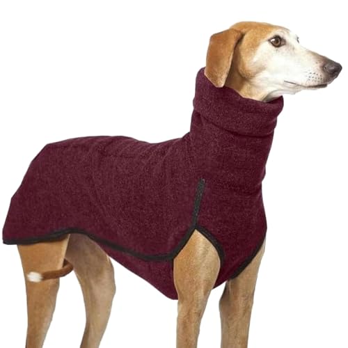 Whippet-Pullover, Windhunde, Fleecepullover, warmer Whippet-Pullover, Mantel, Windhunde, Rollkragen-Shirt, praktisch für Übung, warmes Sweatshirt für kleine, mittelgroße und große Hunde von Ancsttu