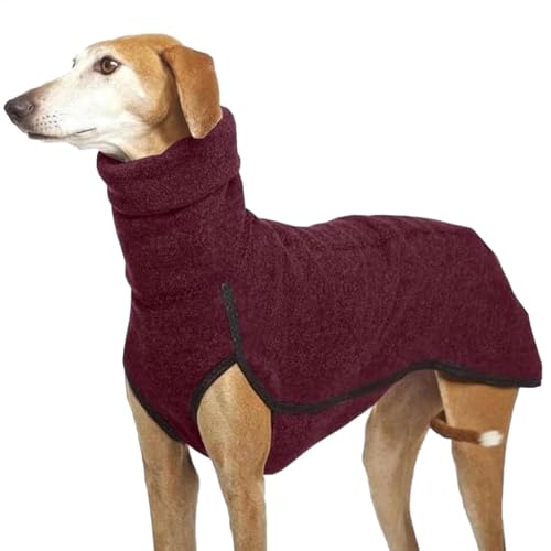 Whippet-Pullover, Windhunde, Fleecepullover, warmer Whippet-Pullover, Mantel, Windhunde, Rollkragen-Shirt, praktisch für Übung, warmes Sweatshirt für kleine, mittelgroße und große Hunde von Ancsttu