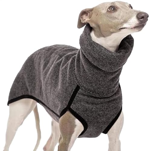 Whippet-Pullover, Windhunde, Fleecepullover, warmer Whippet-Pullover, Mantel, Windhunde, Rollkragen-Shirt, praktisch für Übung, warmes Sweatshirt für kleine, mittelgroße und große Hunde von Ancsttu