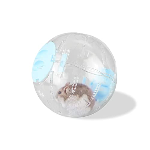 Andiker Hamsterball, 14 cm, transparenter Hamster-Laufball mit atmungsaktiven Löchern, einfach zu installieren, Hamster-Trainingsball für kleine Tiere, um fit zu bleiben oder mehr Sport zu treiben, von Andiker