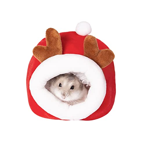 Andiker Hamsterbett, Mini Weiches und Warmes Hamsterhaus Nettes rutschfestes Hamster Schlafnest Kleine Tiere Bettwäsche Haus für Mini Igel, Zwerghamster und kleine Haustiere (REH) von Andiker