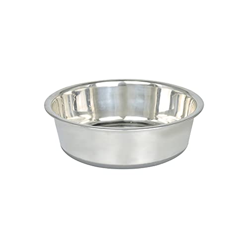 Andiker Hundenapf aus Edelstahl, 900 ml, langlebiger, rutschfester Futternapf für Haustiere, mit Silikonbasis, mittelgroße und große Hunde und Katzen (grau) (S-17.5 cm, 36 oz) von Andiker