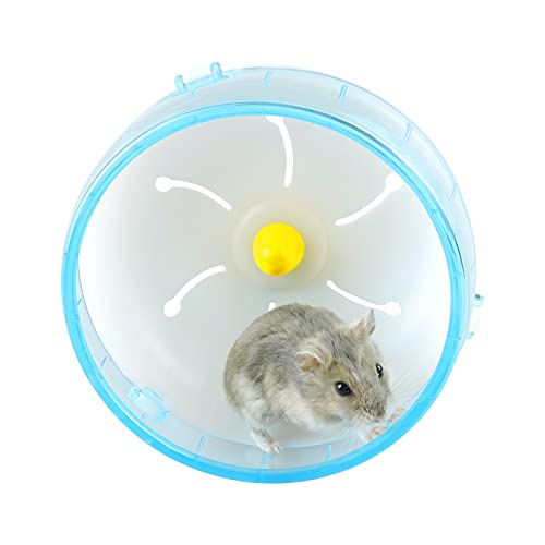 Andiker Rennrad für Hamster, 4,72 Zoll, leises Joggerrad für Hamster, Zubehör für Hamster, Golden Silk Shih Tzu Bear (blau) von Andiker