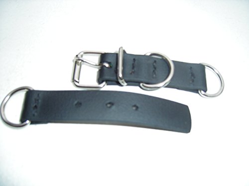 MJH BioThane Halsband Verschluss Adapter verstellbar 13mm breit versch. Farben (schwarz) von Angel for Pets