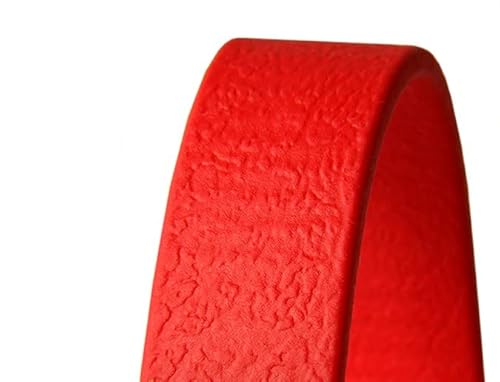 Angel for Pets MJH BioThane Halsband Verschluss Adapter verstellbar 25mm breit vernäht in versch. Farben (rot) von Angel for Pets