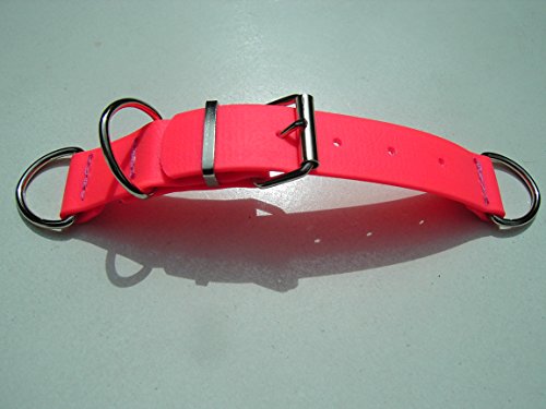 Angel for Pets MJH BioThane Halsband Verschluss verstellbar 25mm breit versch. Farben (1, neon pink) von Angel for Pets