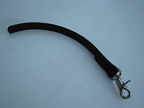 Angel for Pets MJH BioThane Kurzführer 30cm lang mit Snapkarabiner versch. Breiten u. Farben (9mm, schwarz) von Angel for Pets