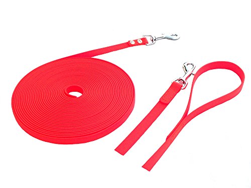 Angel for Pets MJH BioThane Leine 1m lang/13mm breit orange mit Handschlaufe von Angel for Pets