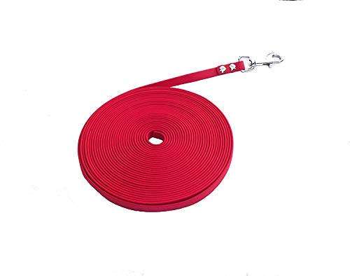 MJH Beta BioThane Leine 2m lang/13mm breit ohne Handschlaufe (rot) von Angel for Pets