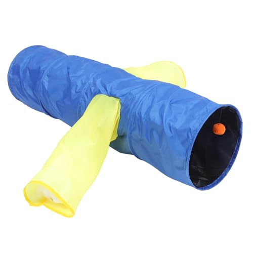 Angoily 1 STK Haustier Tunnel Spielzeug interaktives katzenspielzeug Interactive cat Toy Kätzchen Spielzeug cat Toys Katzenlauf Hamster Zelt Blinddarm Hängematte Katzentunnel Polyester von Angoily