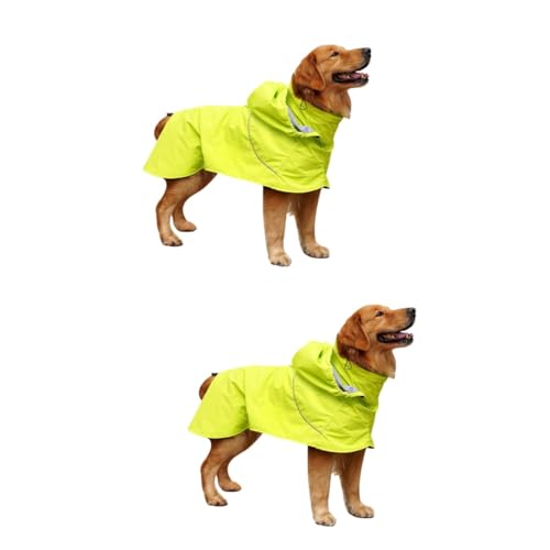 Angoily Regenanzüge 2st Wimperntusche Poncho Regenjacke Mittlere Bis Große Hunde Großer Hund Regenmäntel von Angoily