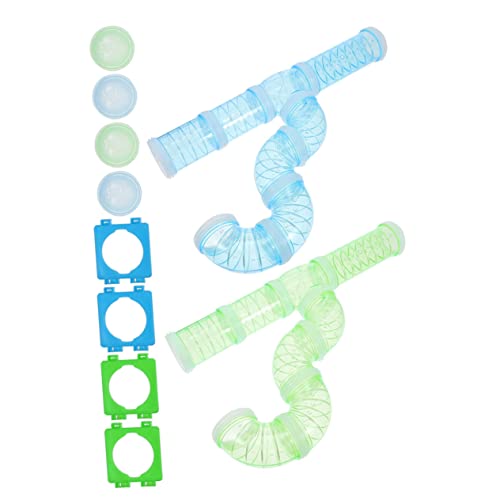 Angoily 1 Satz Hamsterpfeife Hamsterspielzeug Rattenzubehör für den Käfig Sportzubehör Spielzeuge Rohr Hamstertunnel Hamsterkäfig-Labyrinth- Pipeline Verbinder Suite Plastik von Angoily