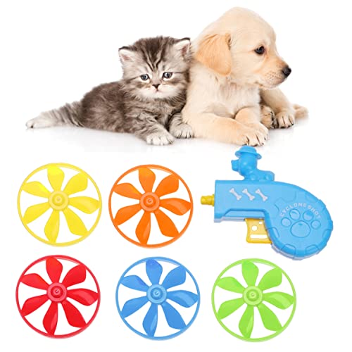 Angoily 1 Satz Katzen-apportierspielzeug Haustierspielzeug Jagen Haustiere Hund Jagt Sportspielzeug Lernspielzeug Katze Fliegende Scheibe Spielzeug Katze Holen Puzzle Spielzeughund Kind von Angoily