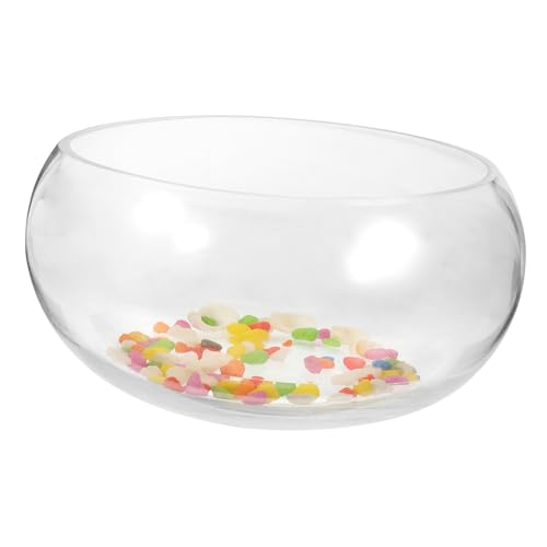 Angoily 1 Satz transparentes Glas-Aquarium süßer Katzenbaum Miniaturdekoration Pflanzendekor Vase Fischbecken schaukelt Kies hydroponisches Pflanzenterrarium Goldfischglas Glaskugel Panzer von Angoily