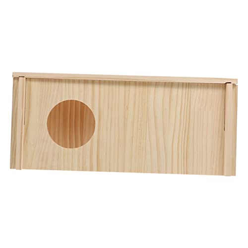 Angoily 1Stk Hamsterversteck hamsterhaus Hamster Spielzeug Hamster Wooden cage Accessories Hamster Wooden Retreat Hamster Toy Rechteck Haustierhaus Zubehör Haustierbett hölzernes Nest von Angoily