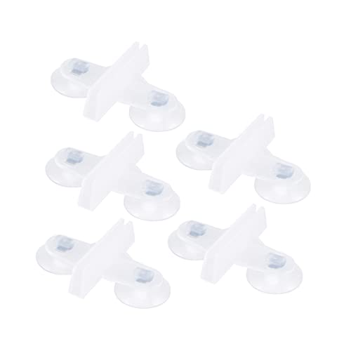 Angoily 10St Plattenclip für Aquarien aquaristik zubehör glasklemme Aquariumzubehör Saugnapf-Clip Saugnäpfe Trennplattenklemme Plattenklemme für Aquarien Isolation Partitionsclip Weiß von Angoily