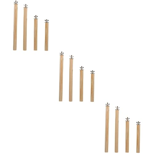 Angoily Spielzeuge 12 STK Spielzeug Tragbar 16c Pedal Rostfreier Stahl Holzspielzeug von Angoily